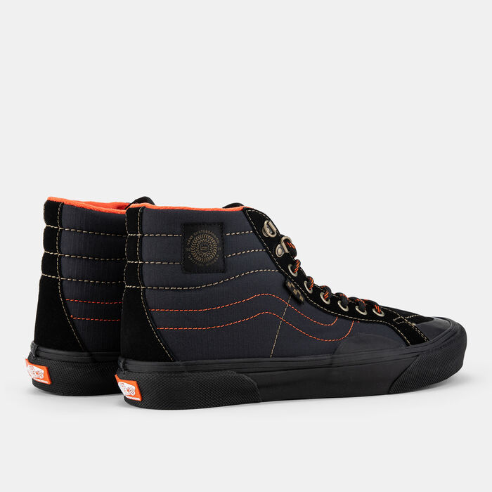 Vans Spitfire Wheels Skate Sk8-Hi Reissue Unisex Shoes Black Vans Spitfire Wheels Skate Sk8-Hi Reissue Unisex Shoes Black image number 2