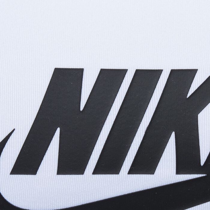 Nike Women's Swoosh Futura Sports Bra White image number 3