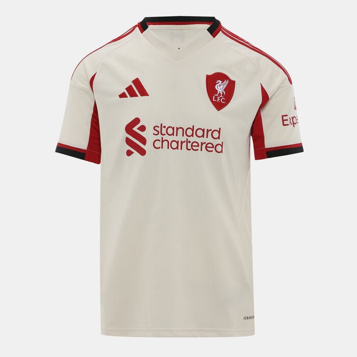 adidas Men's Liverpool 25/26 Away Replica Football Jersey White adidas Men's Liverpool 25/26 Away Replica Football Jersey White image number 0