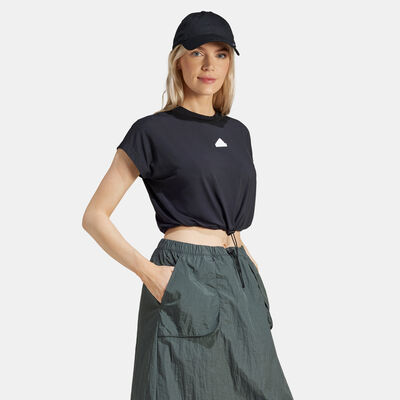 adidas Women's City Escape Crop Top Black