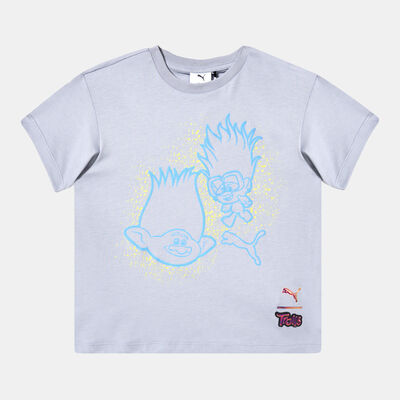 PUMA Kids' x Trolls Graphic T-Shirt Grey