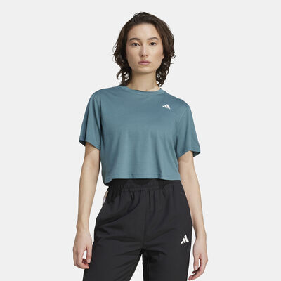 adidas Women's Train Essentials Boxy Training T-Shirt Green