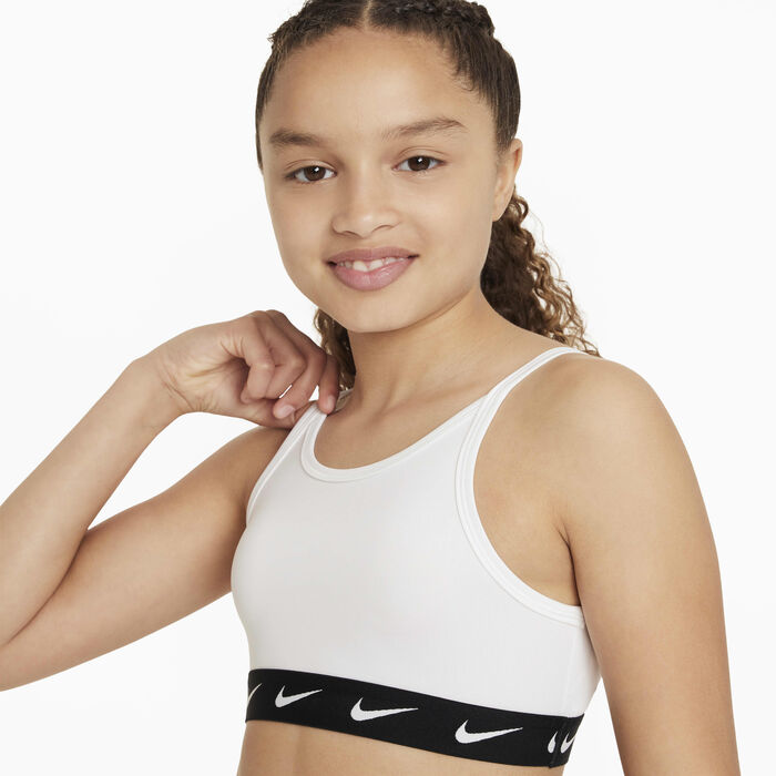 Nike Girls' One Sports Bra White Nike Girls' One Sports Bra White image number 2