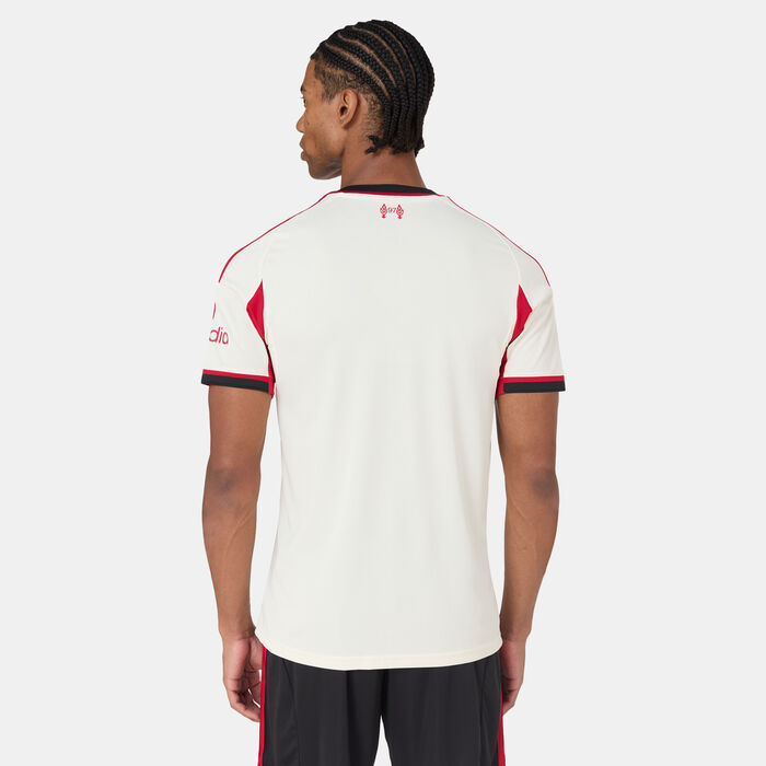 adidas Men's Liverpool 25/26 Away Replica Football Jersey White adidas Men's Liverpool 25/26 Away Replica Football Jersey White image number 1