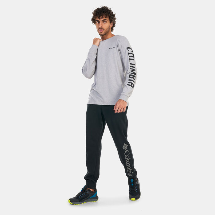 Columbia Men's Rockaway River Graphic Long Sleeve T-Shirt Grey Columbia Men's Rockaway River Graphic Long Sleeve T-Shirt Grey image number 2