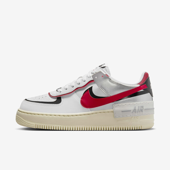 Nike Women's Air Force 1 Shadow Shoes White image number 0