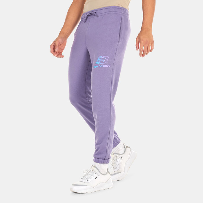 New Balance Men's Essentials Puff Print Joggers Grey New Balance Men's Essentials Puff Print Joggers Grey image number 0
