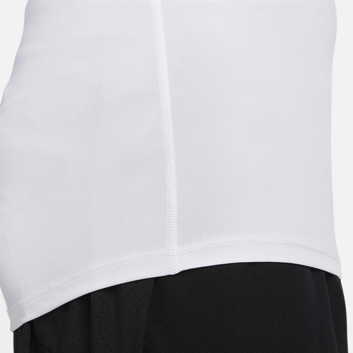 Nike Men's Pro Dri-FIT Fitness Mock-Neck Top White Nike Men's Pro Dri-FIT Fitness Mock-Neck Top White image number 3