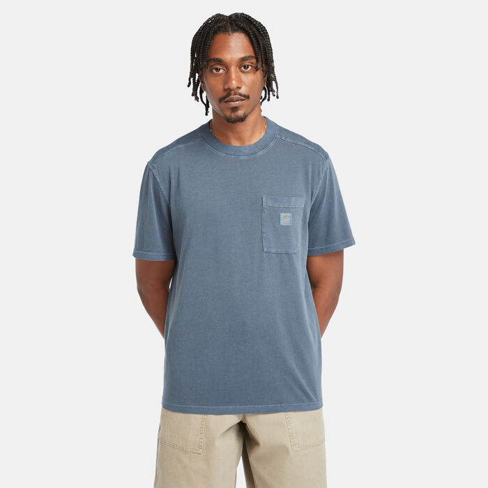 Timberland Men's Garment Dye T-Shirt Blue Timberland Men's Garment Dye T-Shirt Blue image number 0