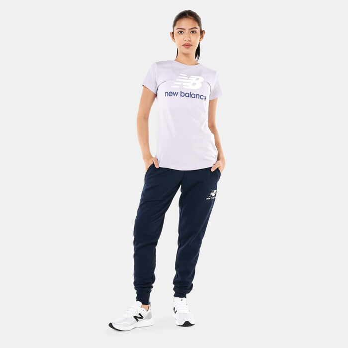 New Balance Women's Essentials French Terry Sweatpants Blue New Balance Women's Essentials French Terry Sweatpants Blue image number 2