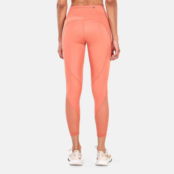 Nike Women's Dri-FIT Fast Running Leggings Peach Nike Women's Dri-FIT Fast Running Leggings Peach image number 1