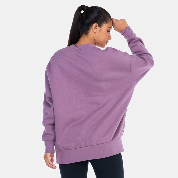Under Armour Women's UA Essential Fleece Sweatshirt Purple Under Armour Women's UA Essential Fleece Sweatshirt Purple image number 1