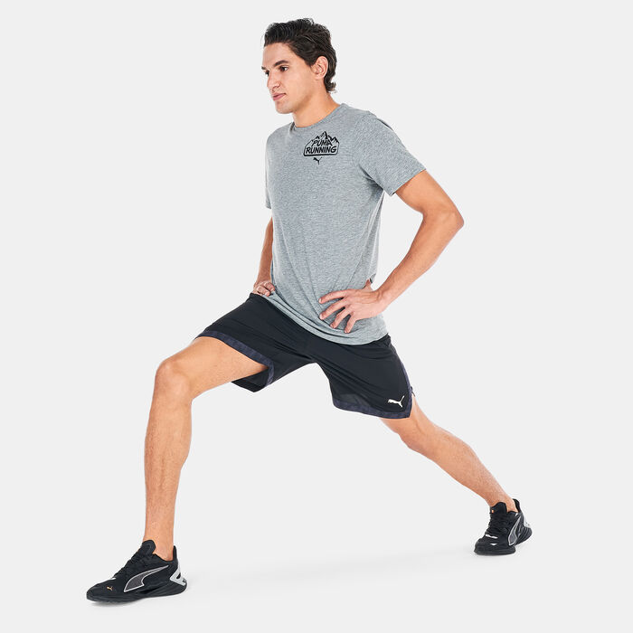 PUMA Men's Run Graphic T-Shirt Grey PUMA Men's Run Graphic T-Shirt Grey image number 2