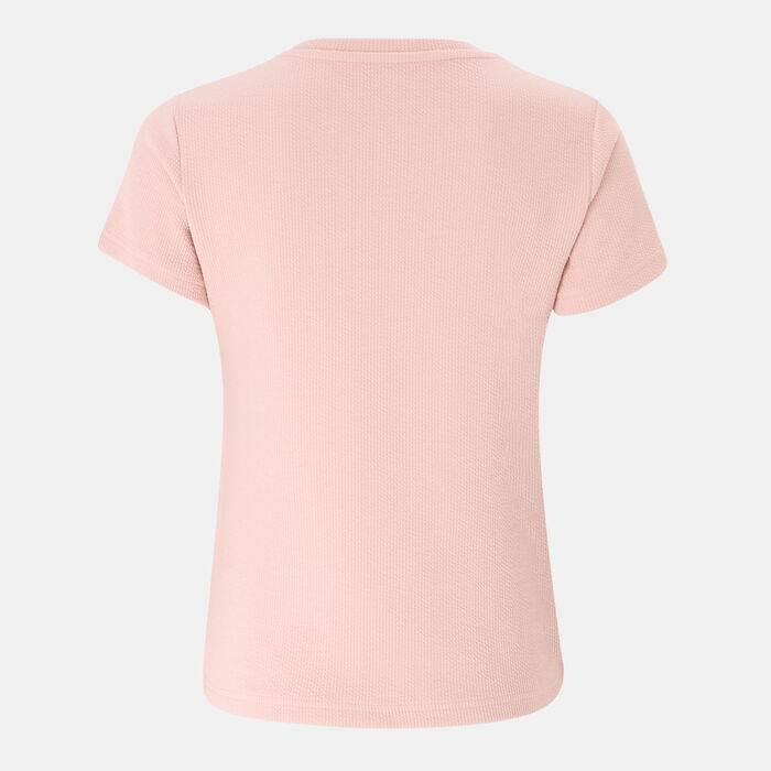 PUMA Women's HER T-Shirt Pink PUMA Women's HER T-Shirt Pink image number 1