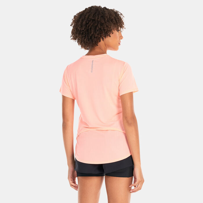 New Balance Women's Accelerate T-Shirt Purple New Balance Women's Accelerate T-Shirt Purple image number 1