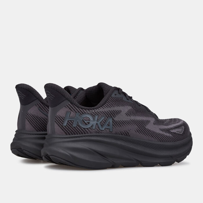 Buy HOKA Men's Clifton 9 Running Shoe Black in KSA -SSS