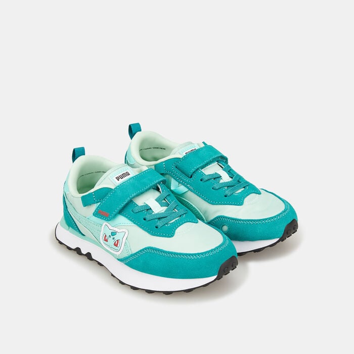 PUMA Kids' x POKÉMON Rider FV Bulbasaur Shoe Green PUMA Kids' x POKÉMON Rider FV Bulbasaur Shoe Green image number 1