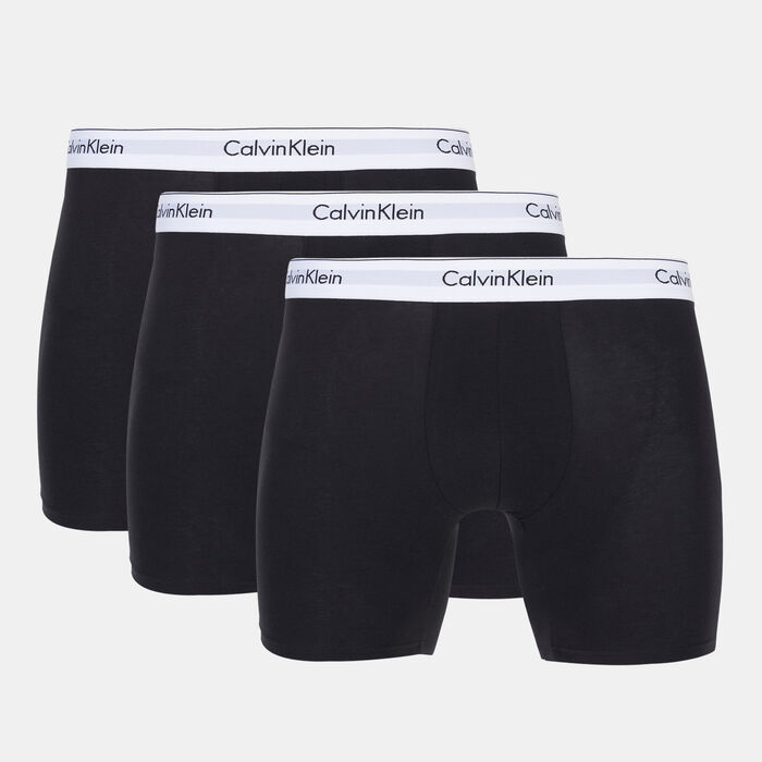 Calvin Klein Men's Modern Boxer Briefs (3 Pack) Black Calvin Klein Men's Modern Boxer Briefs (3 Pack) Black image number 0