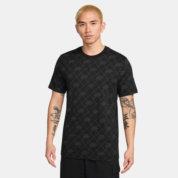 Nike Men's Sportswear Printed T-Shirt Black Nike Men's Sportswear Printed T-Shirt Black image number 0