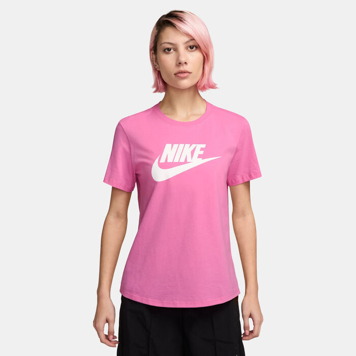 Nike Women's Sportswear Essentials Logo T-Shirt Pink Nike Women's Sportswear Essentials Logo T-Shirt Pink image number 0