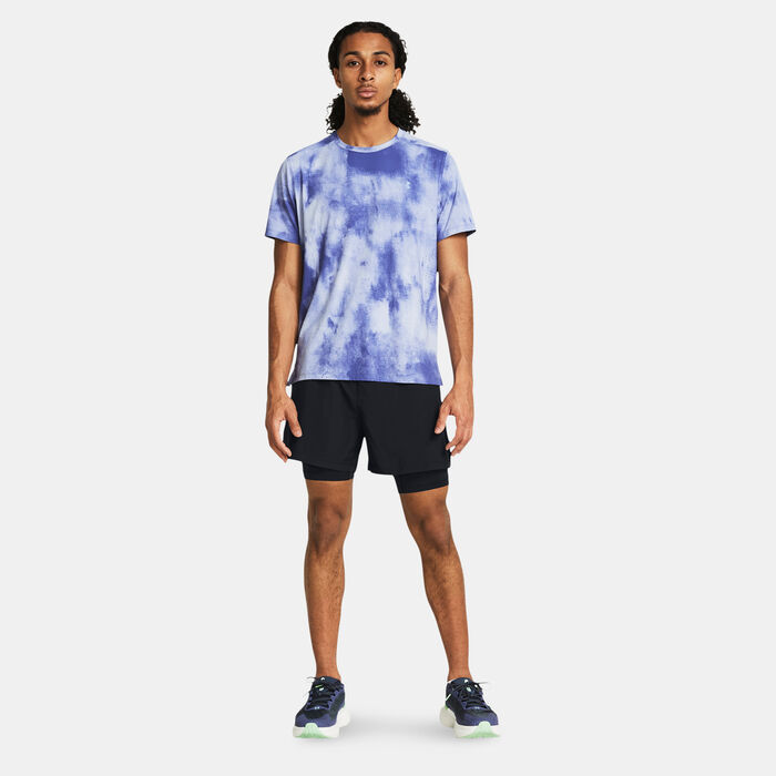 Under Armour Men's Launch 2-in-1 Running Shorts Black Under Armour Men's Launch 2-in-1 Running Shorts Black image number 2