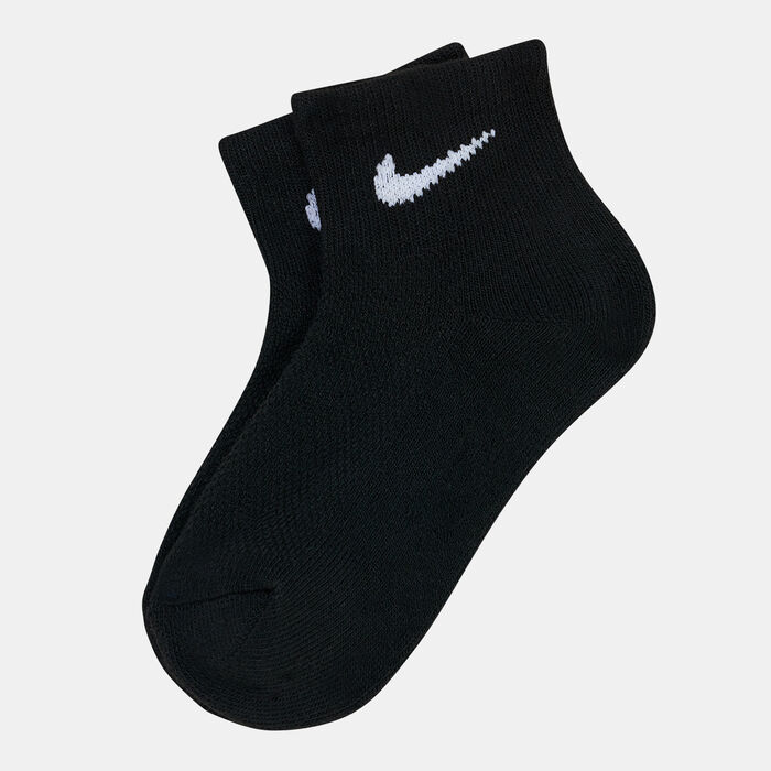 Nike Kids' Mesh Cushioned Ankle Socks (6 Pack) (Little Kids) Black Nike Kids' Mesh Cushioned Ankle Socks (6 Pack) (Little Kids) Black image number 0
