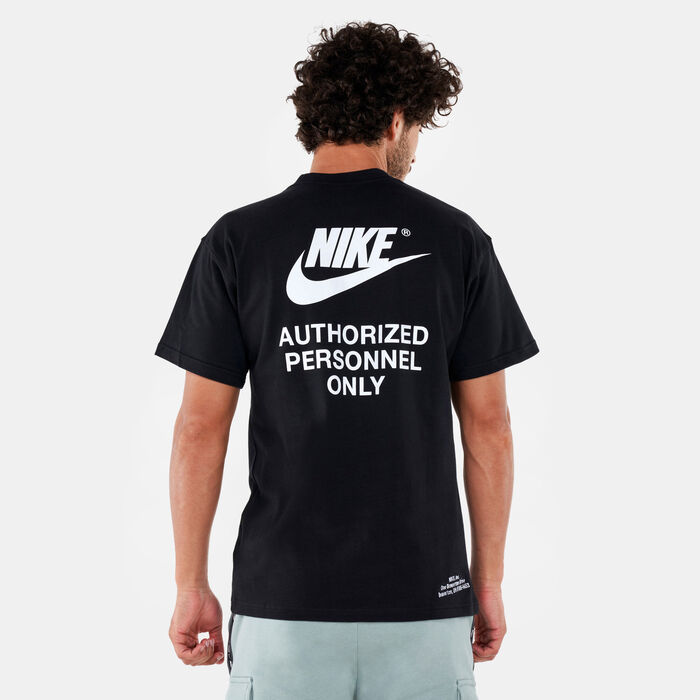 Nike Men's Sportswear Authorized Personnel T-Shirt Black Nike Men's Sportswear Authorized Personnel T-Shirt Black image number 1