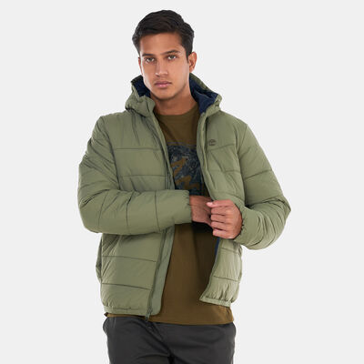 Timberland Men's Garfield Mid Weight Hooded Puffer Jacket Green Timberland Men's Garfield Mid Weight Hooded Puffer Jacket Green