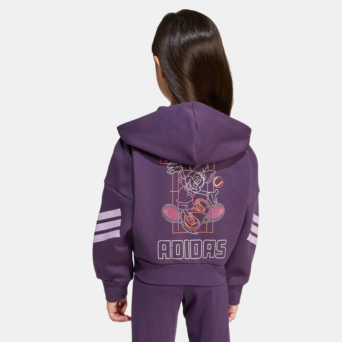 adidas Kids' Disney Minnie Mouse Track Jacket Purple image number 1
