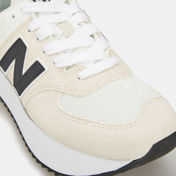 New Balance Women's 574+ Shoes Beige image number 4