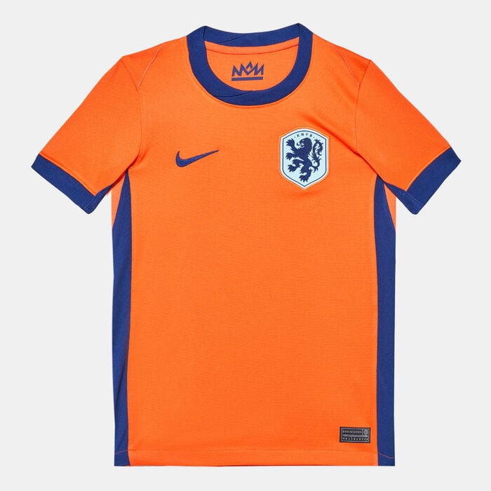 Nike Kids' Netherlands Dri-FIT Stadium Home Football Jersey - 2024 Orange Nike Kids' Netherlands Dri-FIT Stadium Home Football Jersey - 2024 Orange image number 3