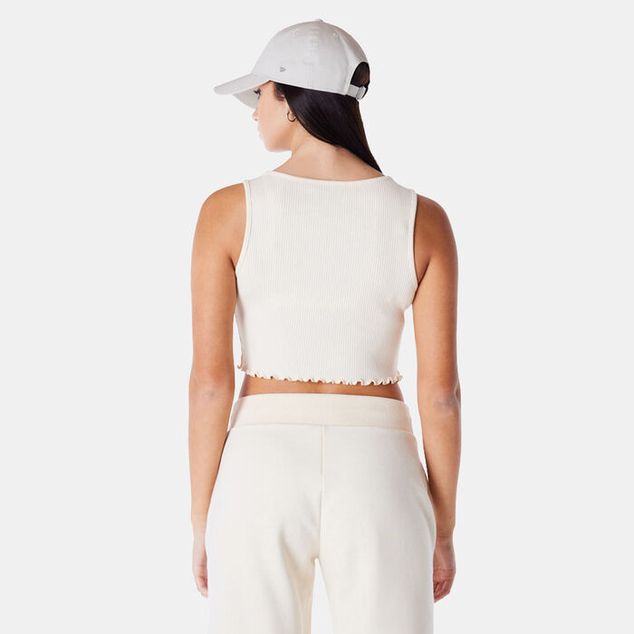 New Era Women's MLB New York Yankees Crop Top Beige New Era Women's MLB New York Yankees Crop Top Beige image number 2
