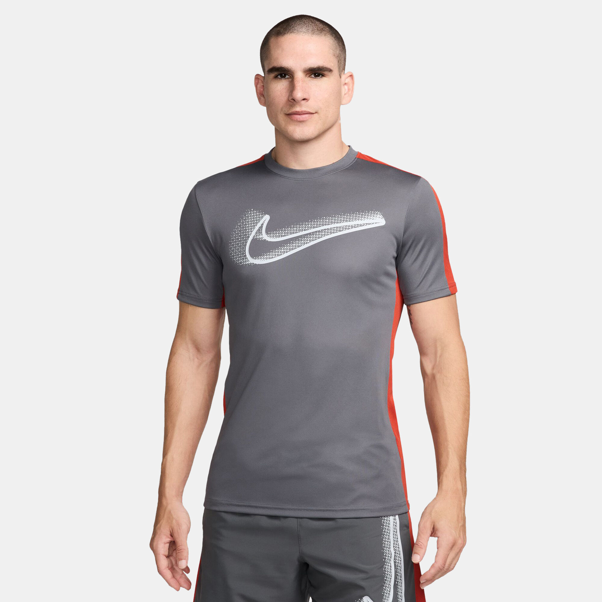 Men s Dri FIT Academy Football Top Grey Nike in KSA SSS
