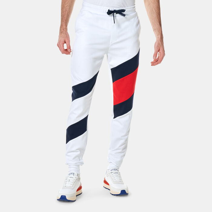 Tommy Hilfiger Men's Colourblocked Logo Sweatpants White image number 0