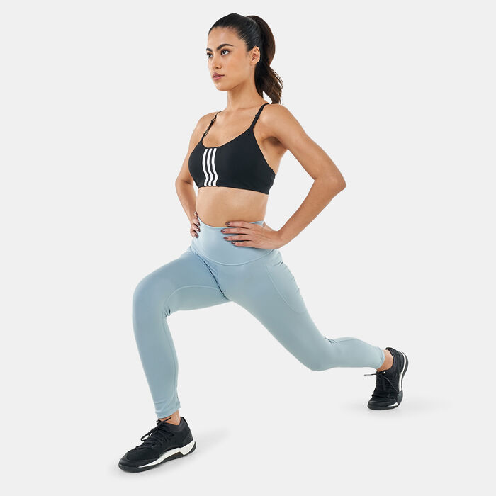 adidas Women's Aeroimpact Training Light Support Sports Bra Black adidas Women's Aeroimpact Training Light Support Sports Bra Black image number 2