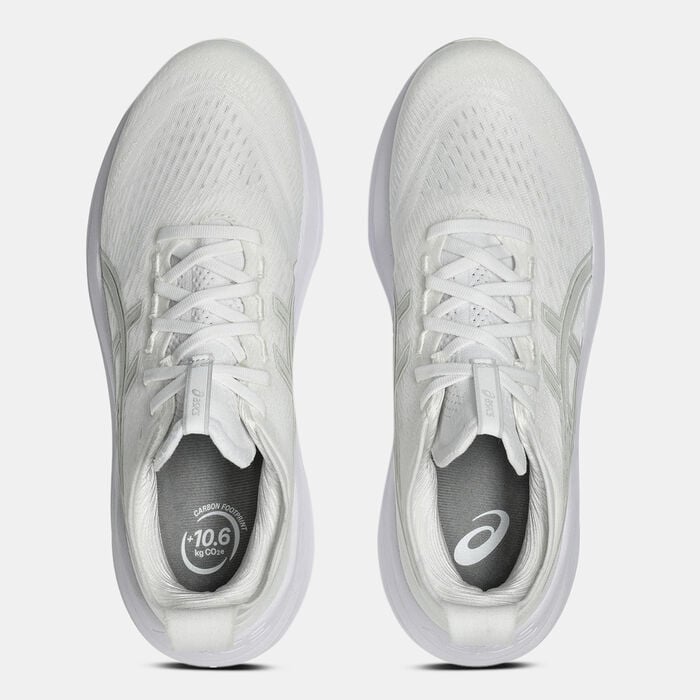 ASICS Men's GEL-NIMBUS 27 Running Shoes White ASICS Men's GEL-NIMBUS 27 Running Shoes White image number 4