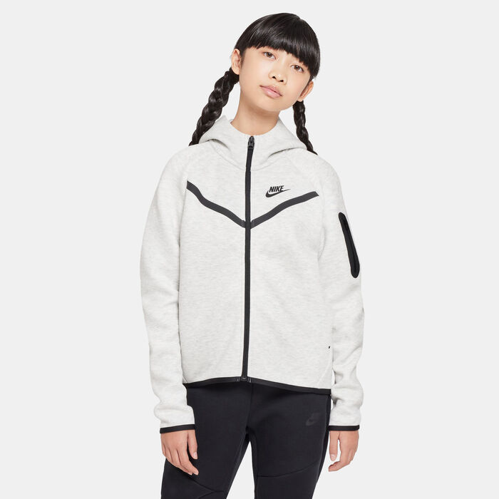 Nike Kids' Sportswear Tech Fleece Hoodie White Nike Kids' Sportswear Tech Fleece Hoodie White image number 0