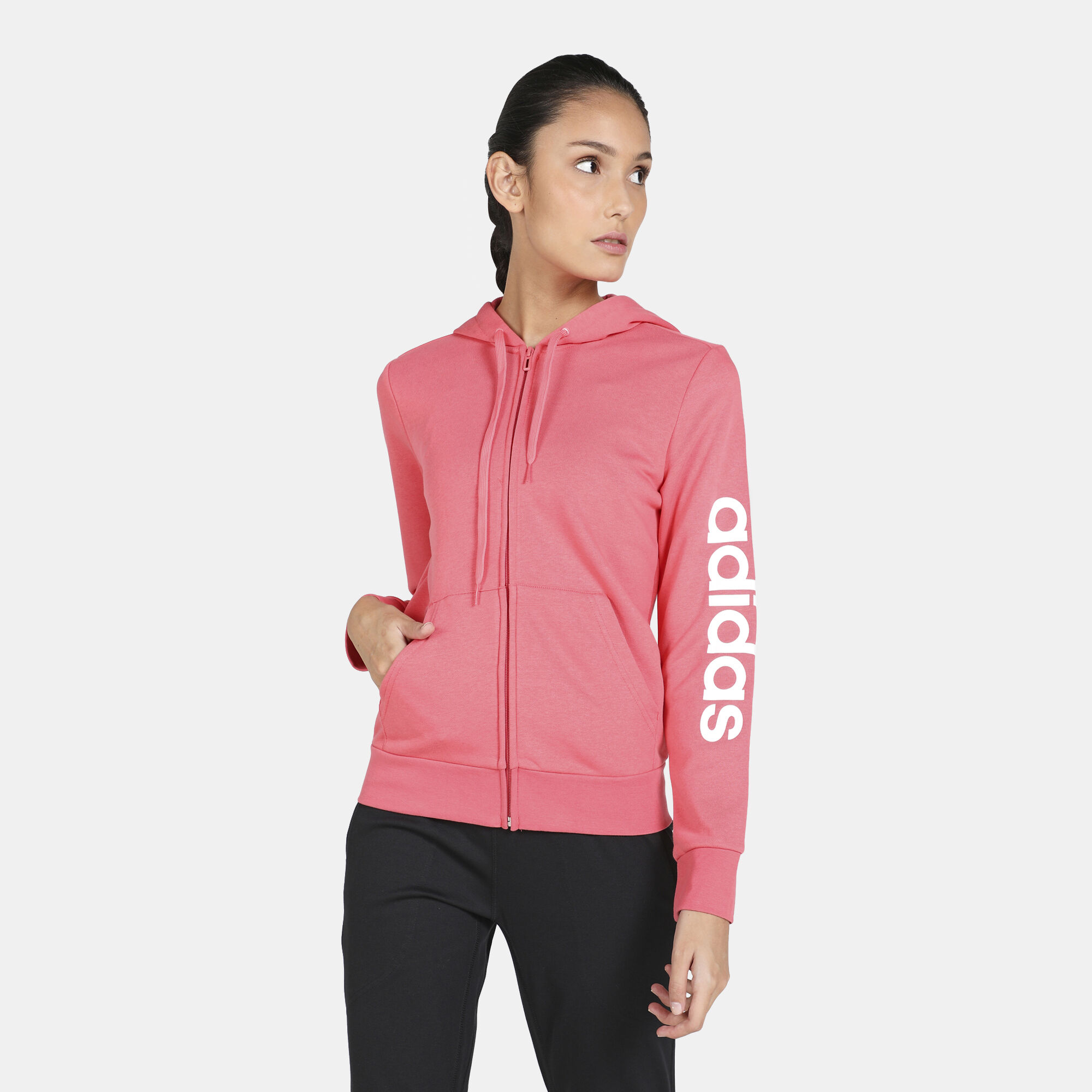 Adidas essentials linear hoodie top
