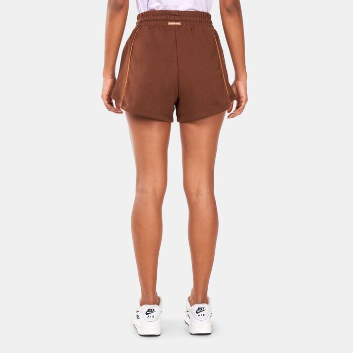 Nike Women's Sportswear Air Fleece Shorts Brown image number 1