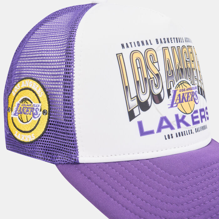 New Era Men's NBA Los Angeles Lakers Team Colour Trucker Cap Purple New Era Men's NBA Los Angeles Lakers Team Colour Trucker Cap Purple image number 2