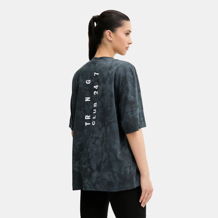 adidas Women's Climacool Training Club 24/7 Graphic T-Shirt Black adidas Women's Climacool Training Club 24/7 Graphic T-Shirt Black image number 1