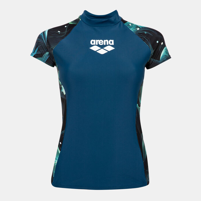 Arena Women's Modesty Swimming Rashguard Black Arena Women's Modesty Swimming Rashguard Black image number 0