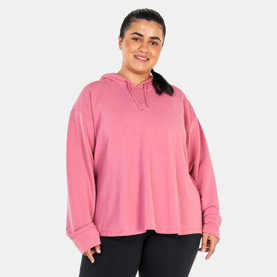 Nike Women's Yoga Dri-FIT Fleece Hoodie Pink