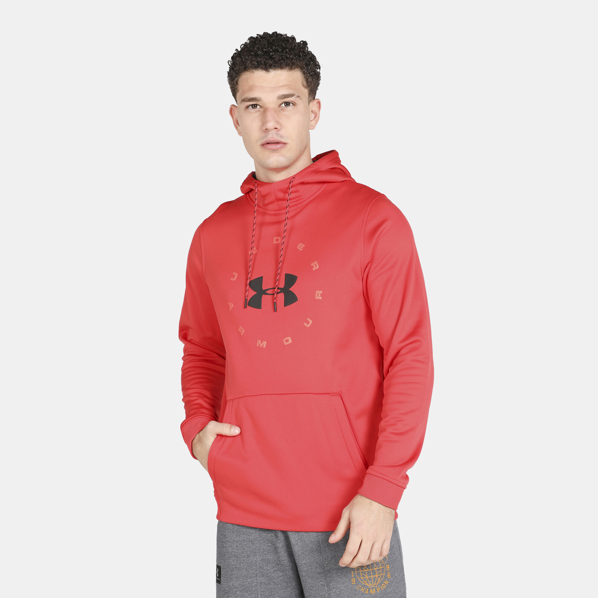 Buy Under Armour Men s Armour Fleece Circle Wordmark Pullover