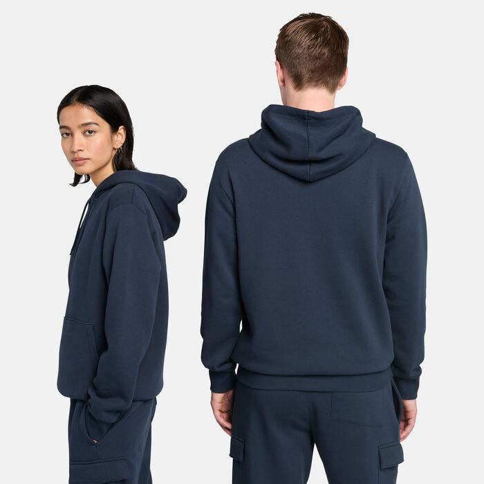 Timberland Men's Small Logo Print Hoodie Blue Timberland Men's Small Logo Print Hoodie Blue image number 1