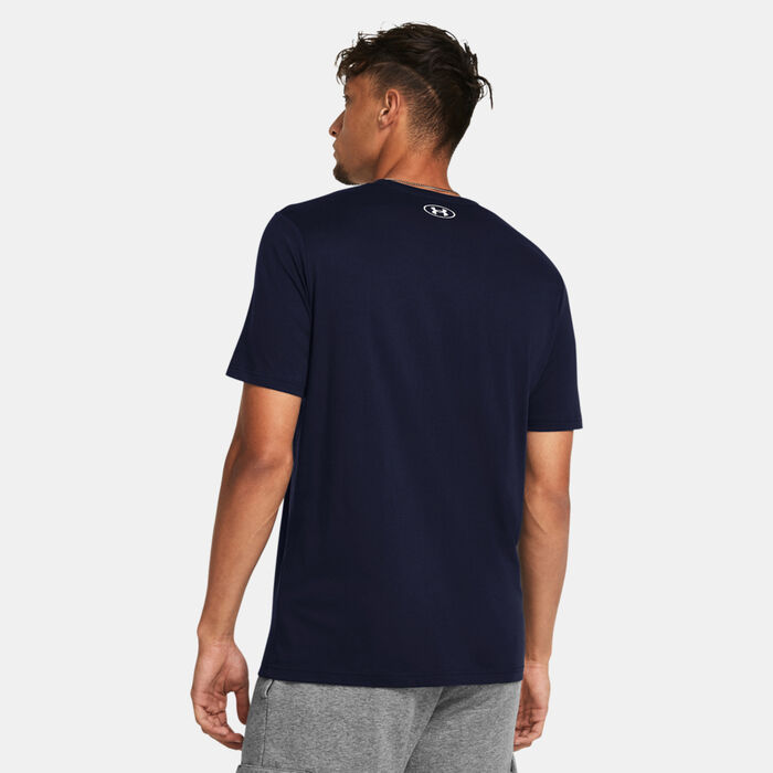 Under Armour Men's Logo T-Shirt Blue Under Armour Men's Logo T-Shirt Blue image number 1