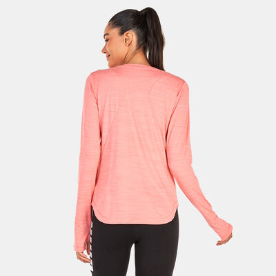 PUMA Women's CLOUDSPUN Long Sleeve T-Shirt Pink