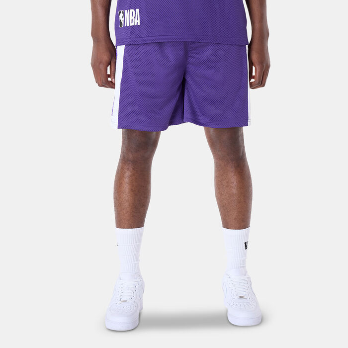 New Era Men's NBA LA Lakers Graphic Shorts Purple New Era Men's NBA LA Lakers Graphic Shorts Purple image number 0