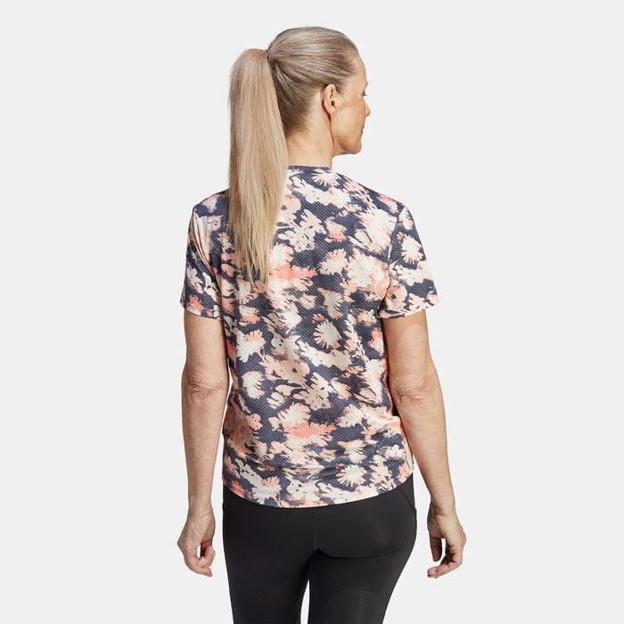adidas Women's Own the Run Summer Cooler Running T-Shirt Blue adidas Women's Own the Run Summer Cooler Running T-Shirt Blue image number 1