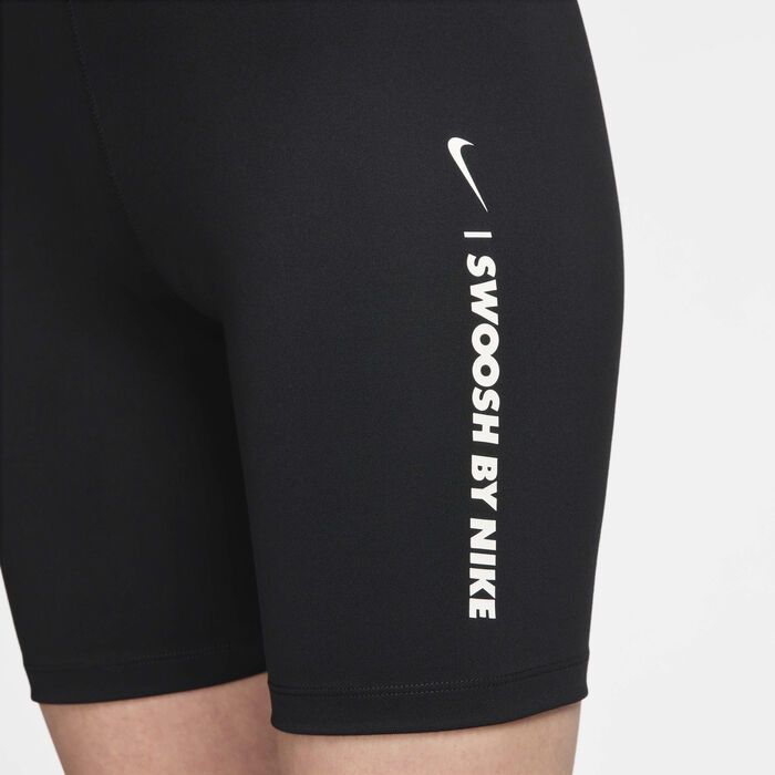 Nike Women's One High-Waisted Biker Shorts Black Nike Women's One High-Waisted Biker Shorts Black image number 4